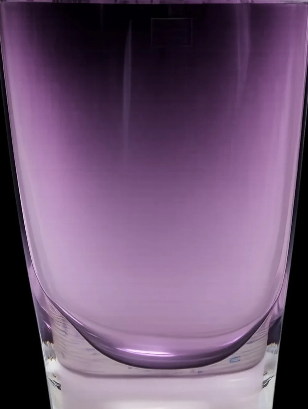 LSA International Amethyst Purple Art Glass Vase, handcrafted mouth-blown Poland
